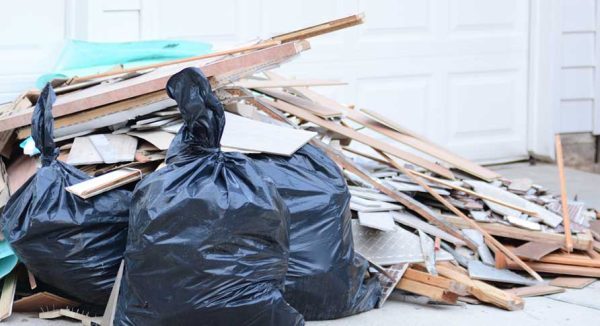 Rubbish that can be placed in a skip bin