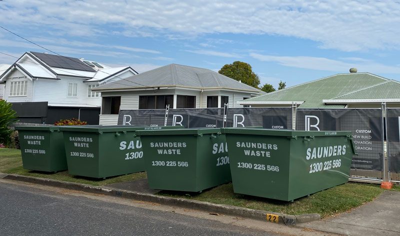 Builder skip bin delivery